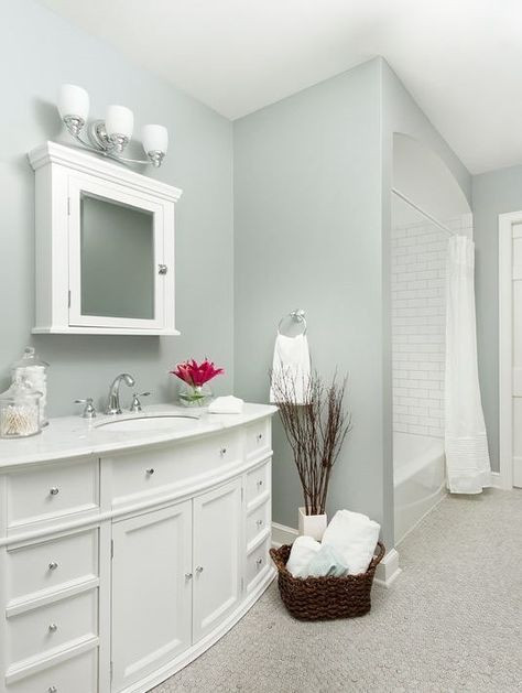 Paint Color For Small Bathroom
 Boothbay Gray by Benjamin Moore
