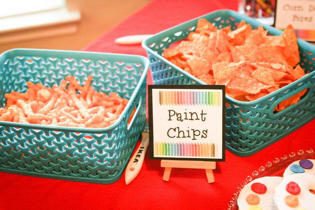 Paint Party Food Ideas
 1 of 37 Art Party Birthday "Addison s Art Party