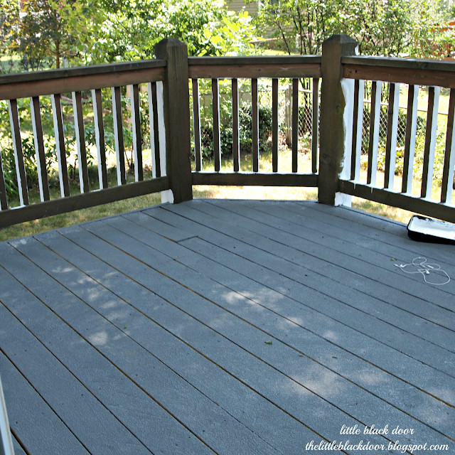 Painted Deck Colors
 little black door i wear my sunglasses at night deck reveal