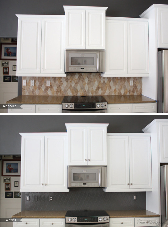 Painting Kitchen Tile Backsplash
 How I transformed my kitchen with paint