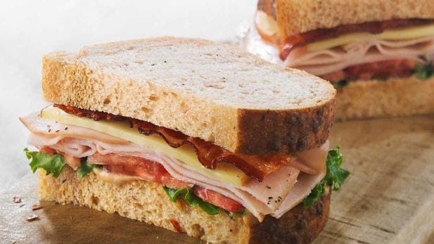 Panera Bread Ham &amp; Swiss Sandwich On Whole Grain
 Turkey Swiss And Bacon Panini Recipe — Dishmaps