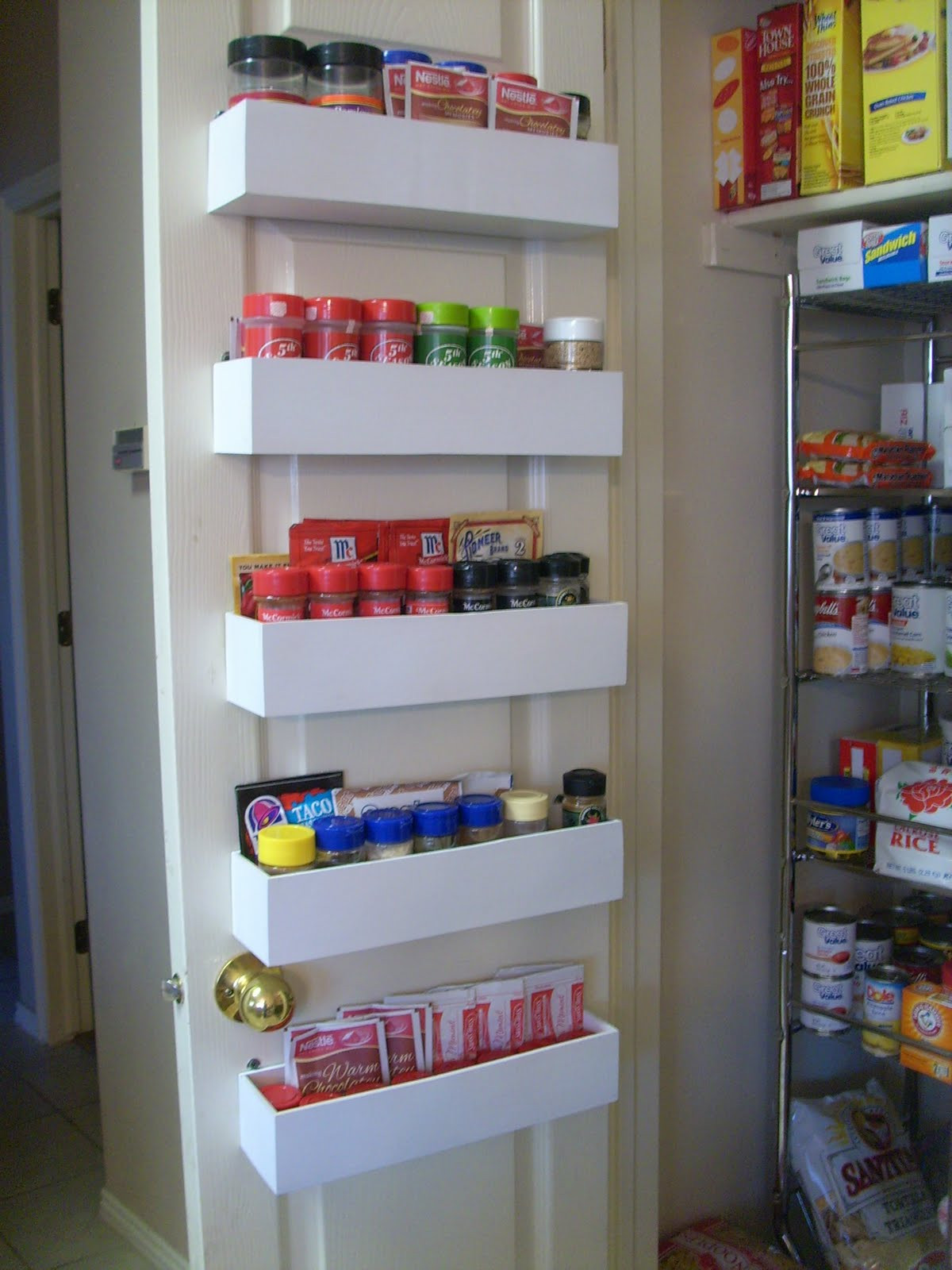 Pantry Can Organizer DIY
 RobbyGurl s Creations DIY Pantry Door Spice Racks