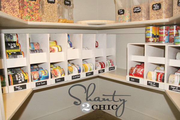 Pantry Can Organizer DIY
 Pantry Ideas DIY Canned Food Storage Shanty 2 Chic
