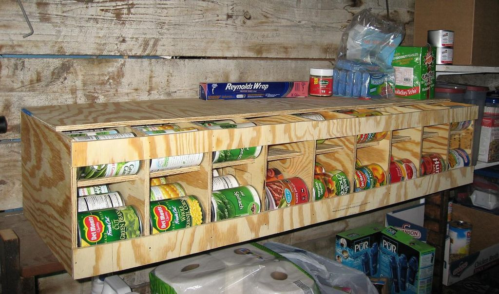 Pantry Can Organizer DIY
 81 Can FIFO Bulk Can Dispenser Organizer