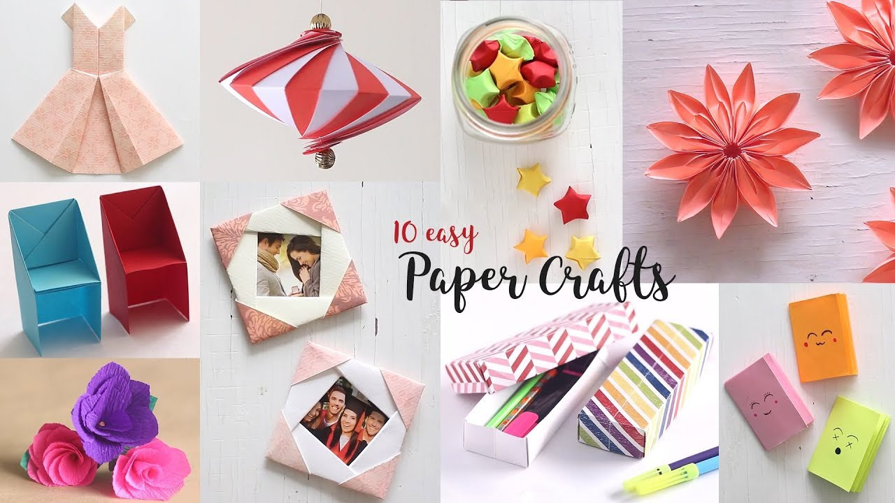 Paper Crafts For Adults
 10 Easy Paper Crafts pilation DIY Craft Ideas