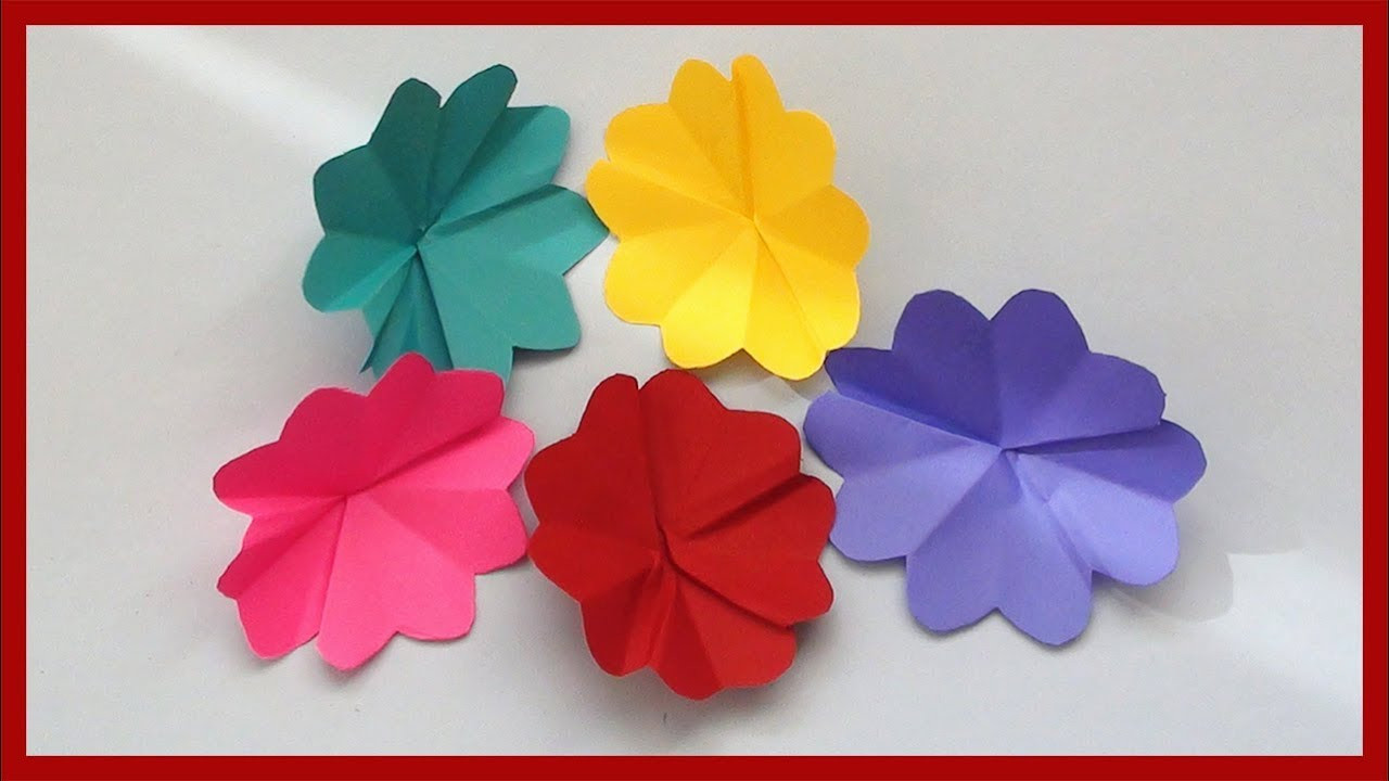 Paper Makes For Kids
 How to Make Simple Paper Flowers
