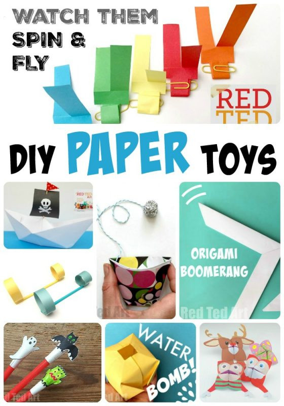 Paper Makes For Kids
 DIY Paper Toys Red Ted Art s Blog