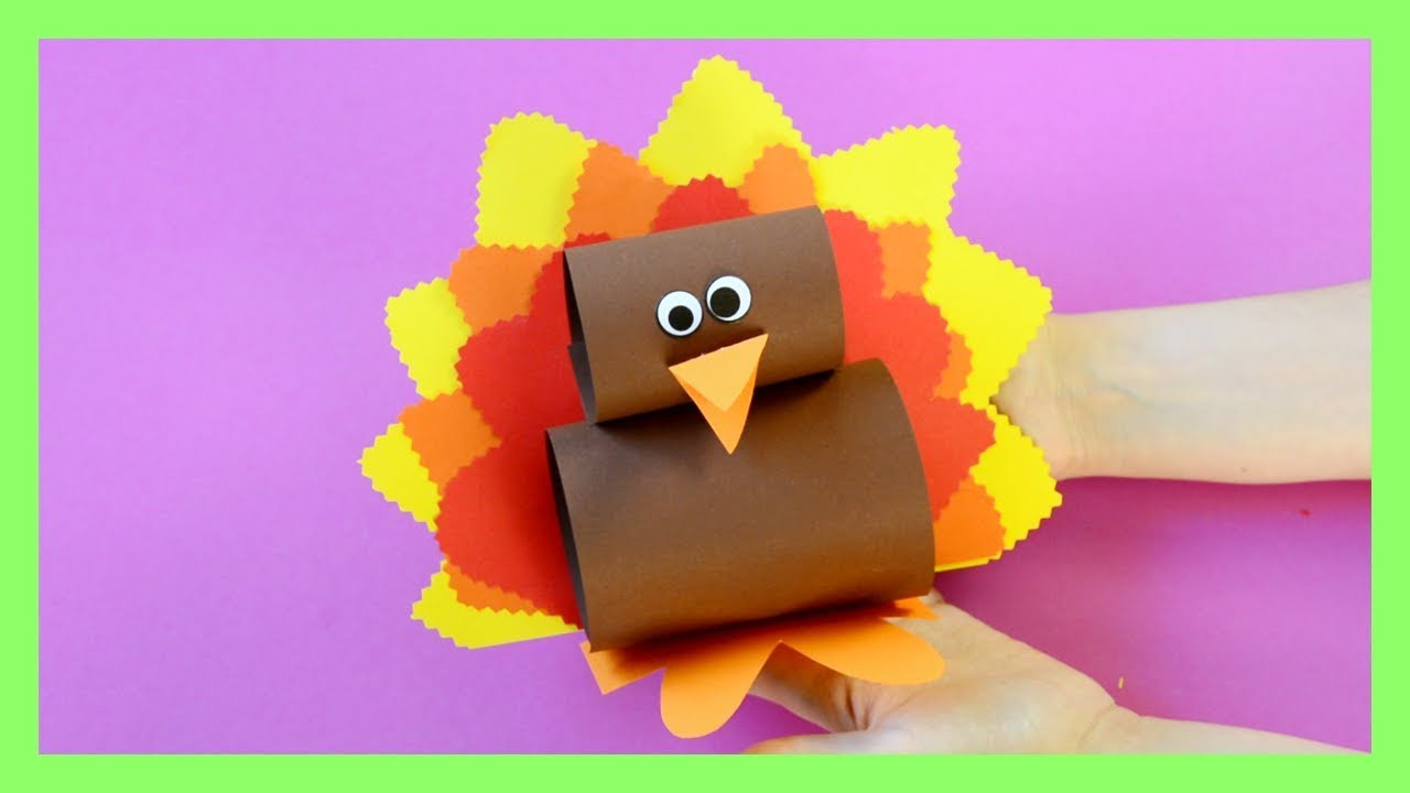 Paper Makes For Kids
 Simple Paper Turkey Craft Thanksgiving crafts for kids
