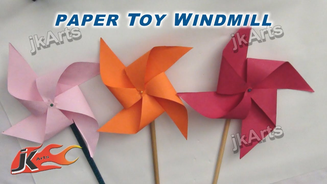 Paper Makes For Kids
 DIY How to make Paper Toy Windmill Easy craft for kids