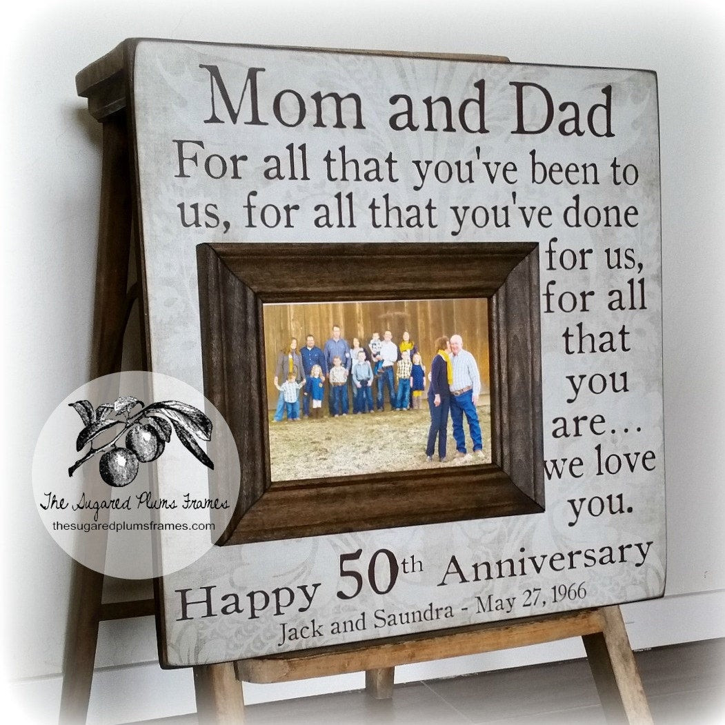 Parent Wedding Anniversary Gift Ideas
 50 Anniversary Gifts Parents Anniversary Gift by