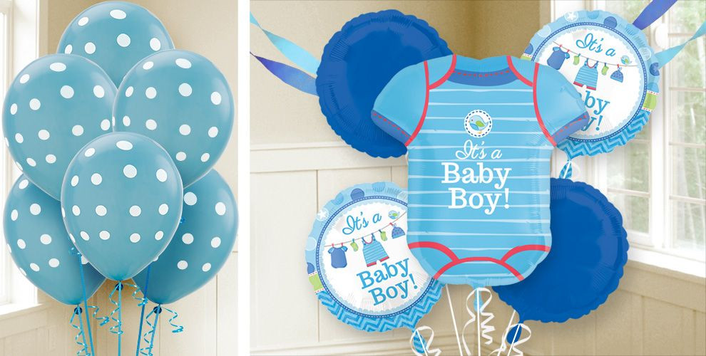 Party City Baby Shower Boy
 Boy Baby Shower Balloons Shower with Love Party City