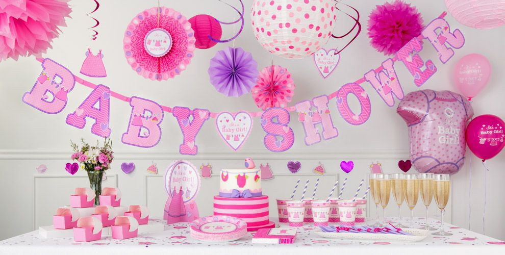 Party City Baby Shower Decoration Ideas
 It s a Girl Baby Shower Decorations