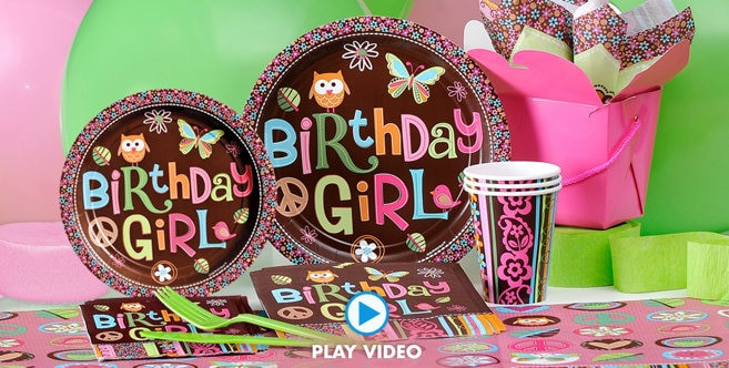 Party City Girl Birthday Decorations
 Hippie Chick Birthday Party Supplies Hippie Chick