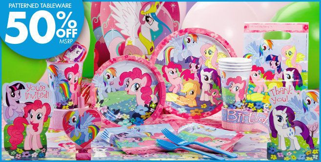 Party City Girl Birthday Decorations
 My Little Pony Party Supplies Party City