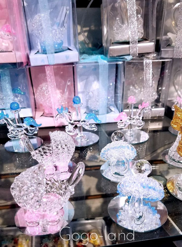 Party Favors Ideas Baby Shower
 12 Crystal Carriage Carousel Pacifier Baby Shower Party