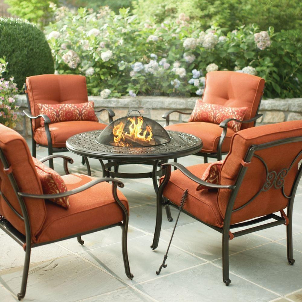Patio Set With Fire Pit
 Martha Stewart Living Cold Spring 5 Piece Patio Fire Pit