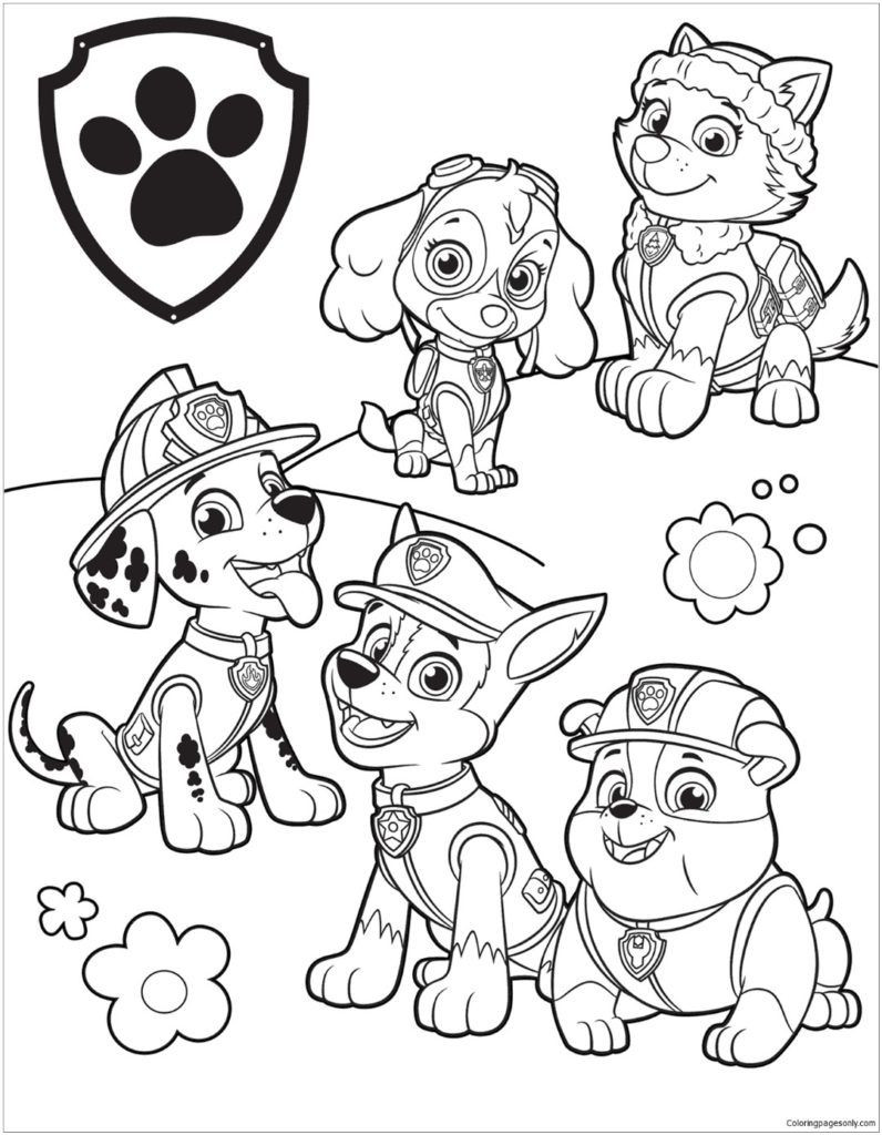Paw Patrol Coloring Pages For Kids
 Paw Patrol Coloring Pages
