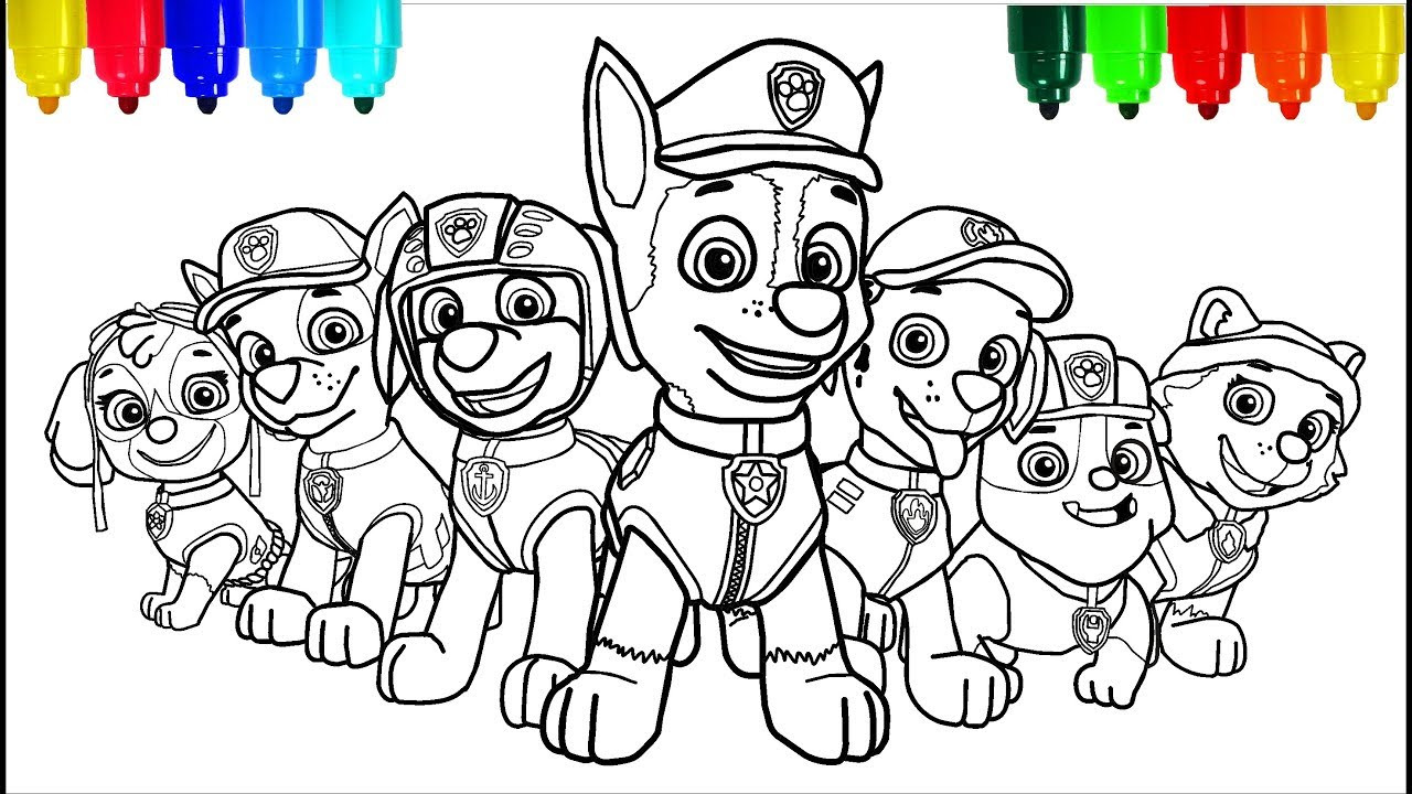 Paw Patrol Coloring Pages For Kids
 PAW PATROL 2 Coloring Pages