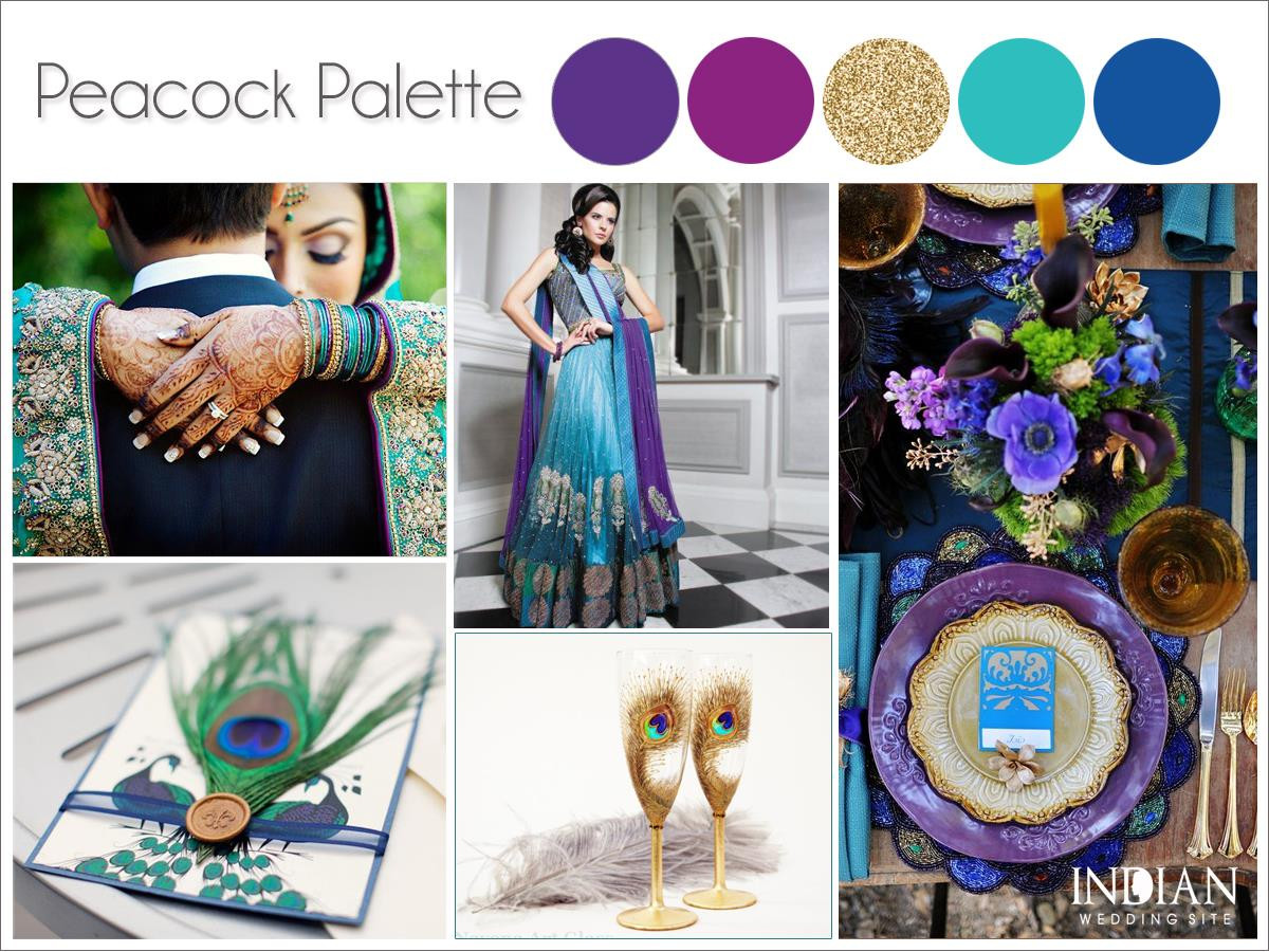 Peacock Color Wedding
 Peacock Theme Wedding Color Palette & Ideas