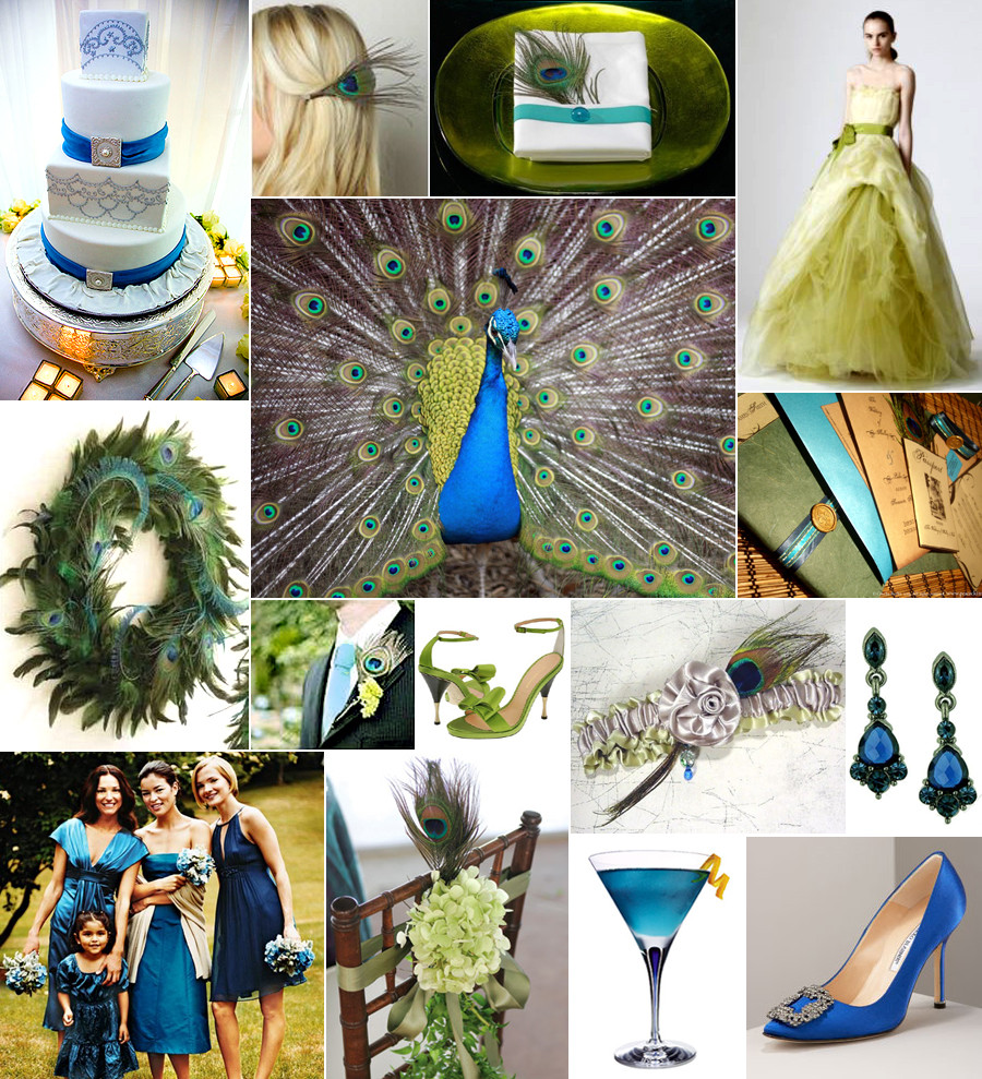 Peacock Color Wedding
 to have and to hold Peacock Wedding Theme