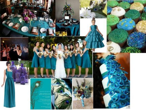 Peacock Color Wedding
 Angee s Eventions Peacock Themed Wedding
