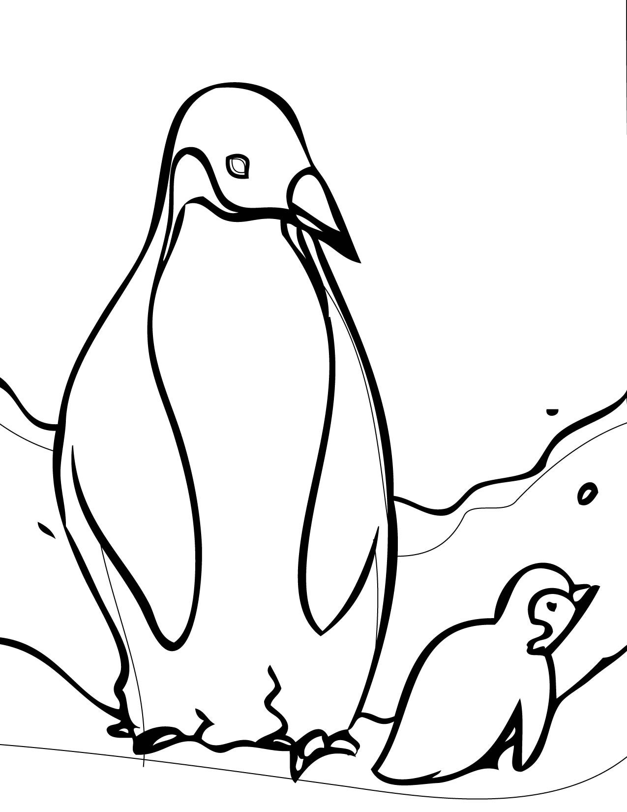 Penguin Coloring Pages For Kids
 Free Printable Penguin Coloring Pages For Kids