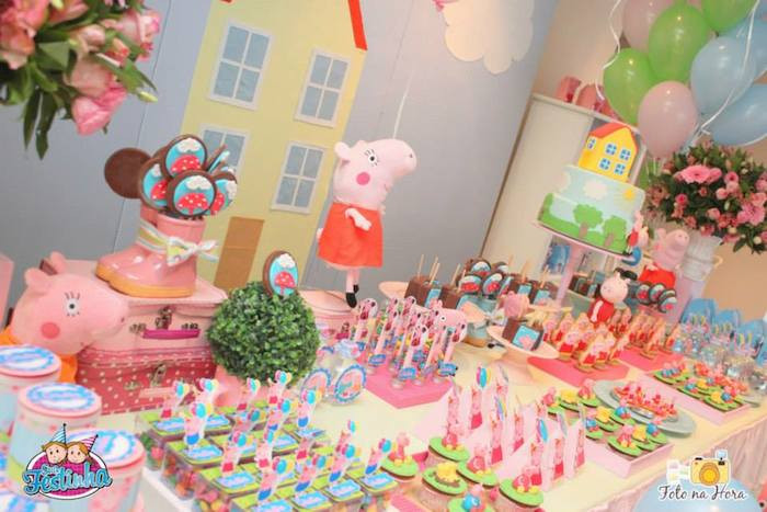 Peppa Pig Decorations Birthday
 Kara s Party Ideas Peppa Pig Themed Birthday Party Ideas