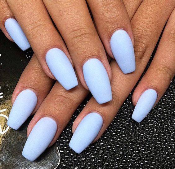 Periwinkle Nail Designs
 Matte periwinkle Nail Designs For Summer