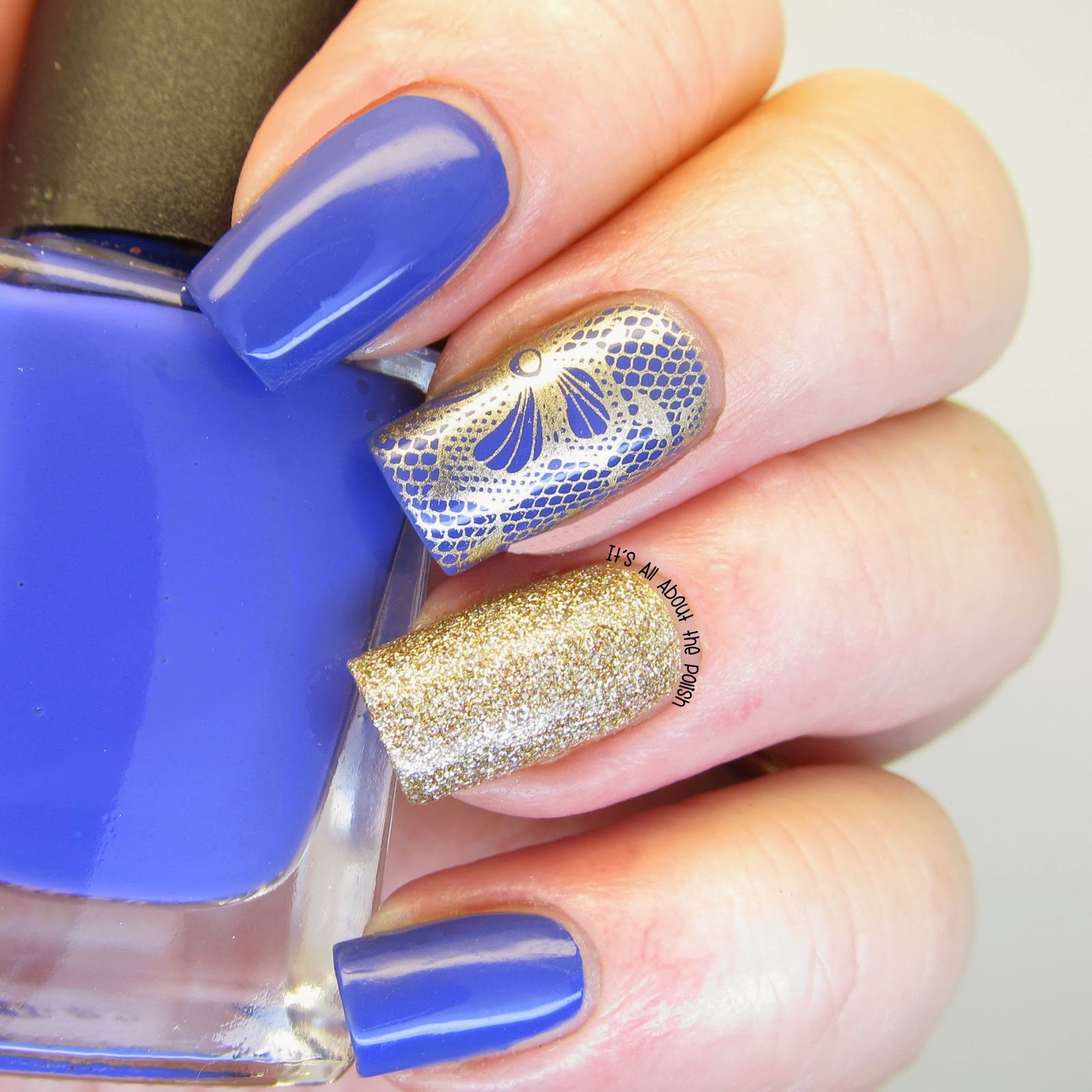 Periwinkle Nail Designs
 It s all about the polish Periwinkle blue and lace nail