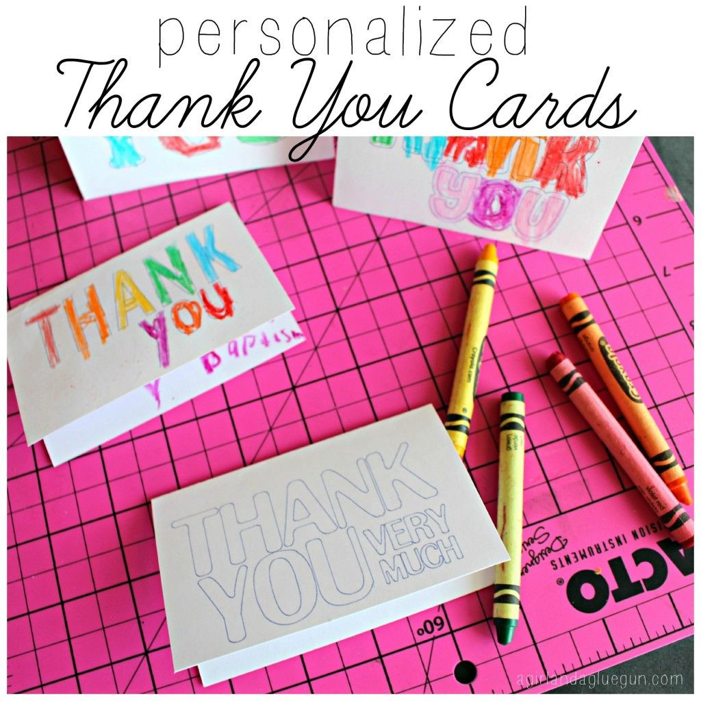 Personalized Gift Cards For Kids
 kids coloring thank you cards free printable