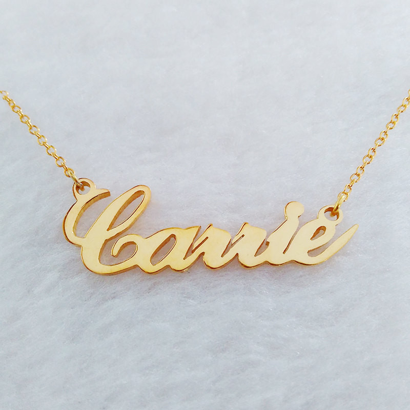 Personalized Gold Necklace
 Name Necklace Gold Personalized Name Necklace Custom Celebrity