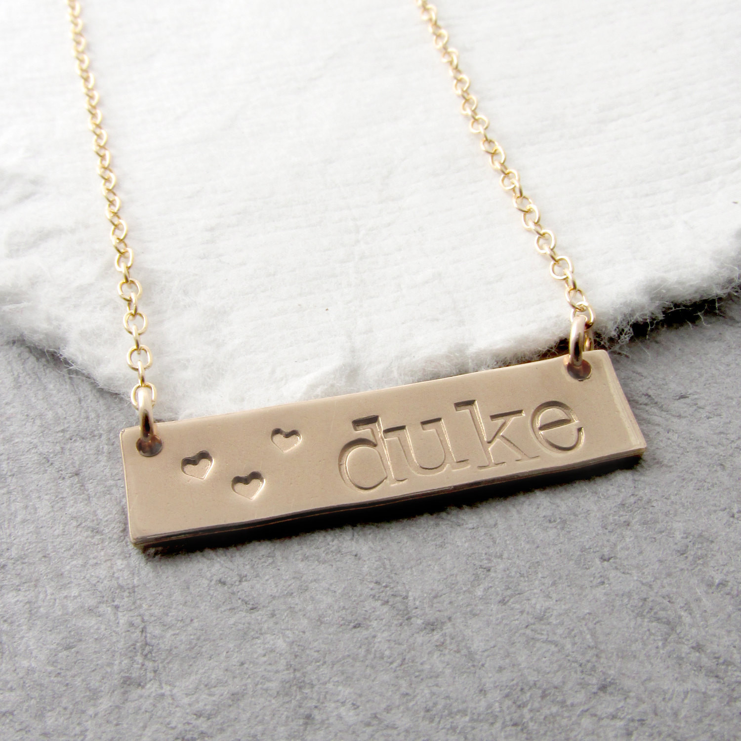 Personalized Gold Necklace
 Personalized Name Bar Necklace Custom Gold Bar Name Necklace
