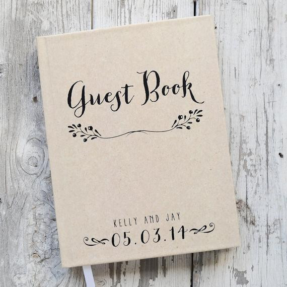 Personalized Guest Book For Wedding
 Wedding Guest Book Wedding Guestbook Custom Guest Book