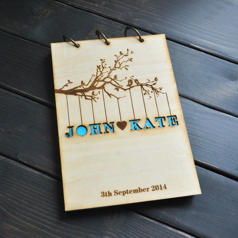 Personalized Guest Book For Wedding
 2019 Personalized Wedding Guest Book Rustic Wedding