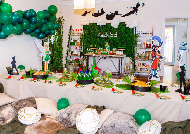 Peter Pan Birthday Party
 Peter Pan in Neverland First Birthday Party Pretty My Party