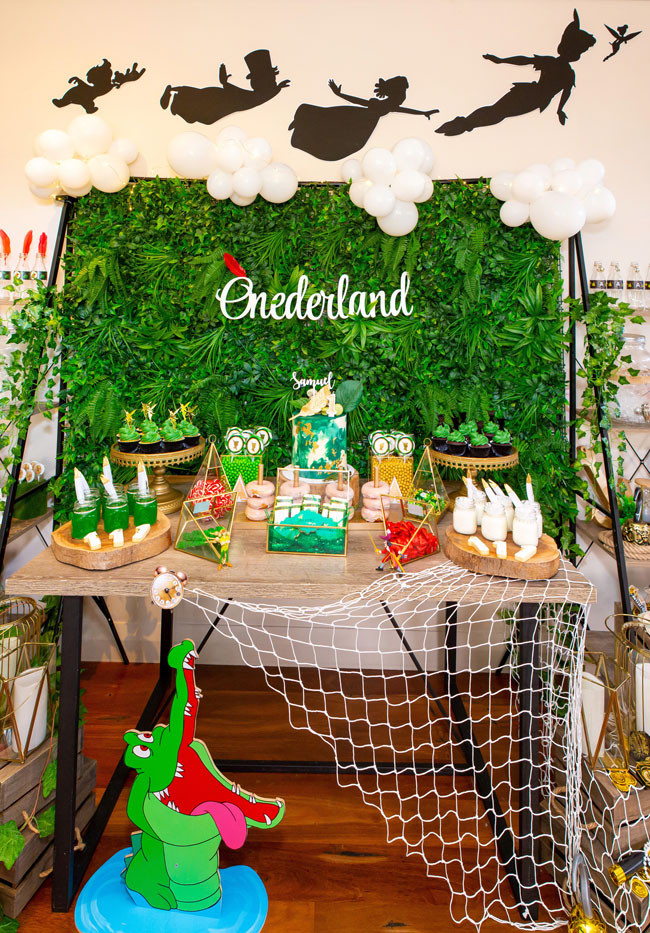 Peter Pan Birthday Party
 Peter Pan in Neverland First Birthday Party Pretty My Party