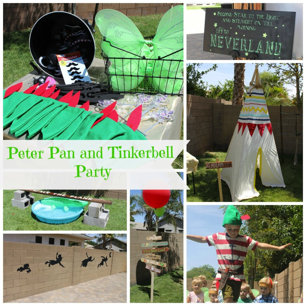 Peter Pan Birthday Party
 Peter Pan and Tinkerbell Party Classy Clutter