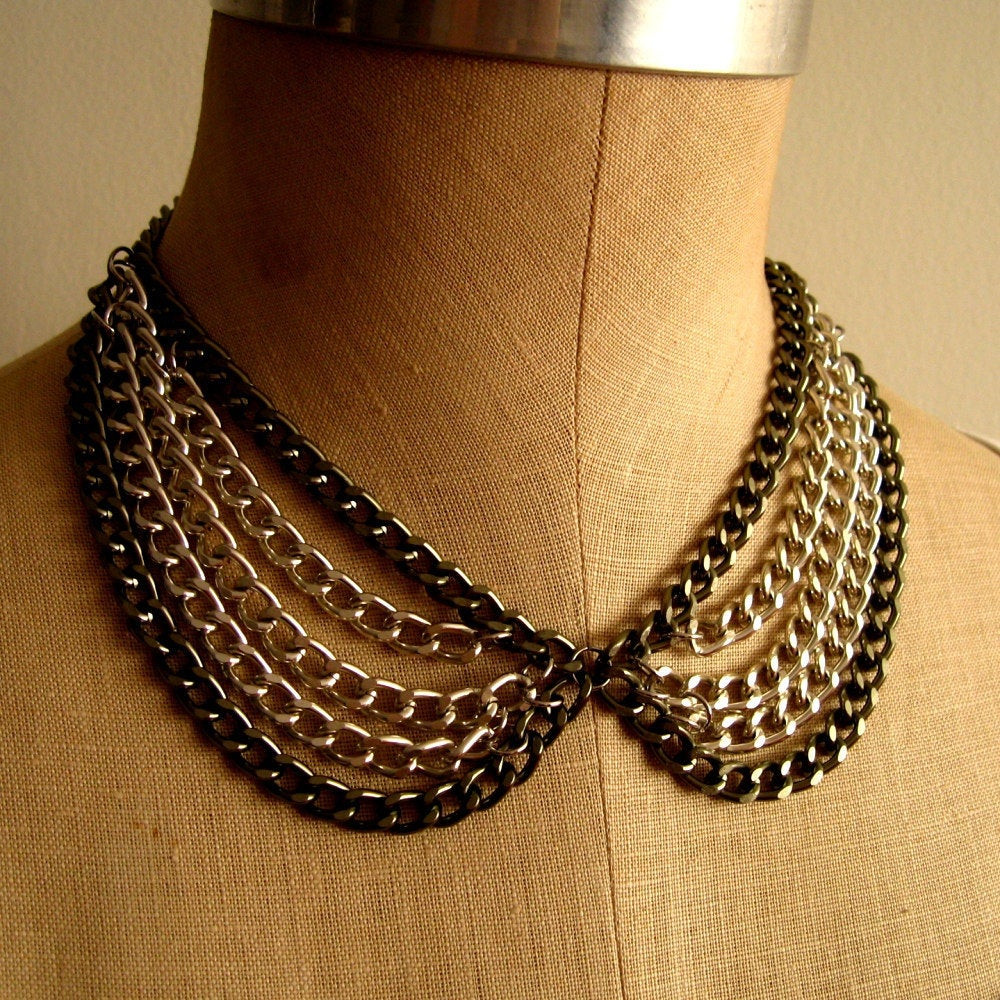 Peter Pan Collar Necklace
 Peter Pan Layered Collar Necklace by SultryAffair on Etsy
