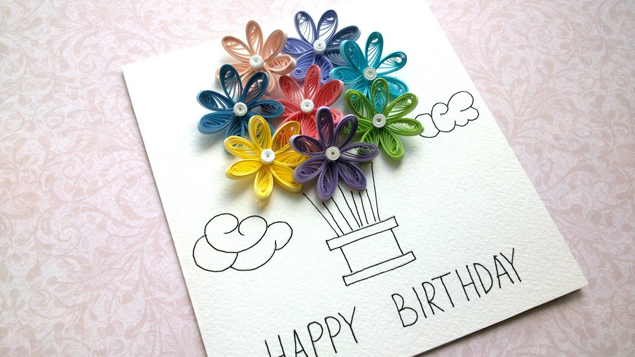 Photo Birthday Cards
 How to Make Quilling Birthday Balloon Cards Quick