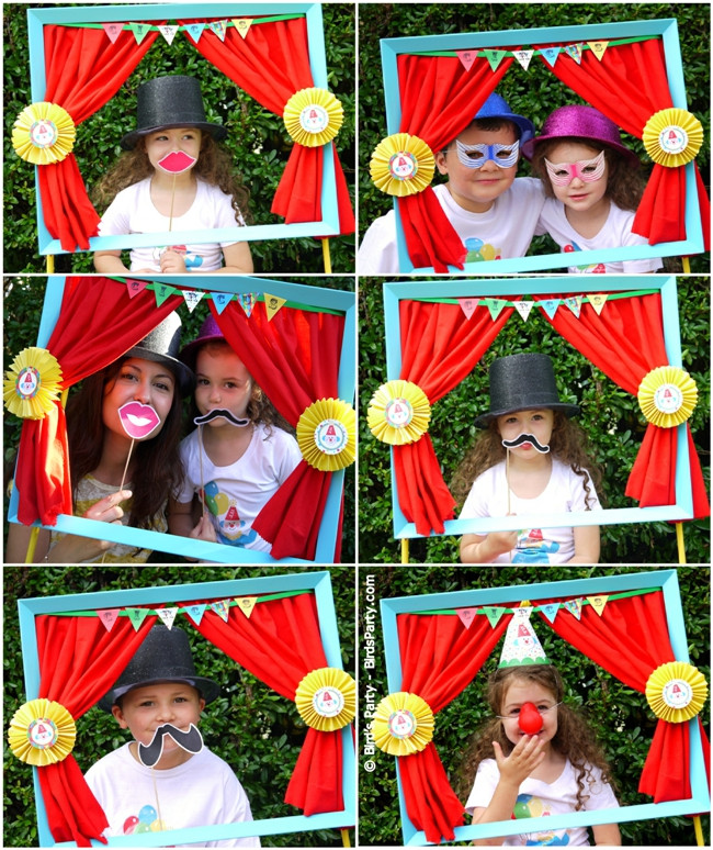 Photo Booth Ideas For Birthday Party
 Big Top Circus Birthday Party