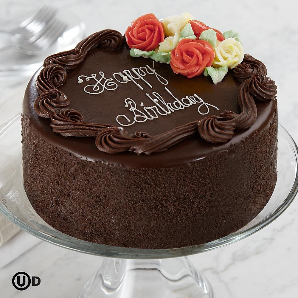 Photo Of Birthday Cake
 Birthday Cake 6" Three Layer Chocolate Happy Birthday Cake
