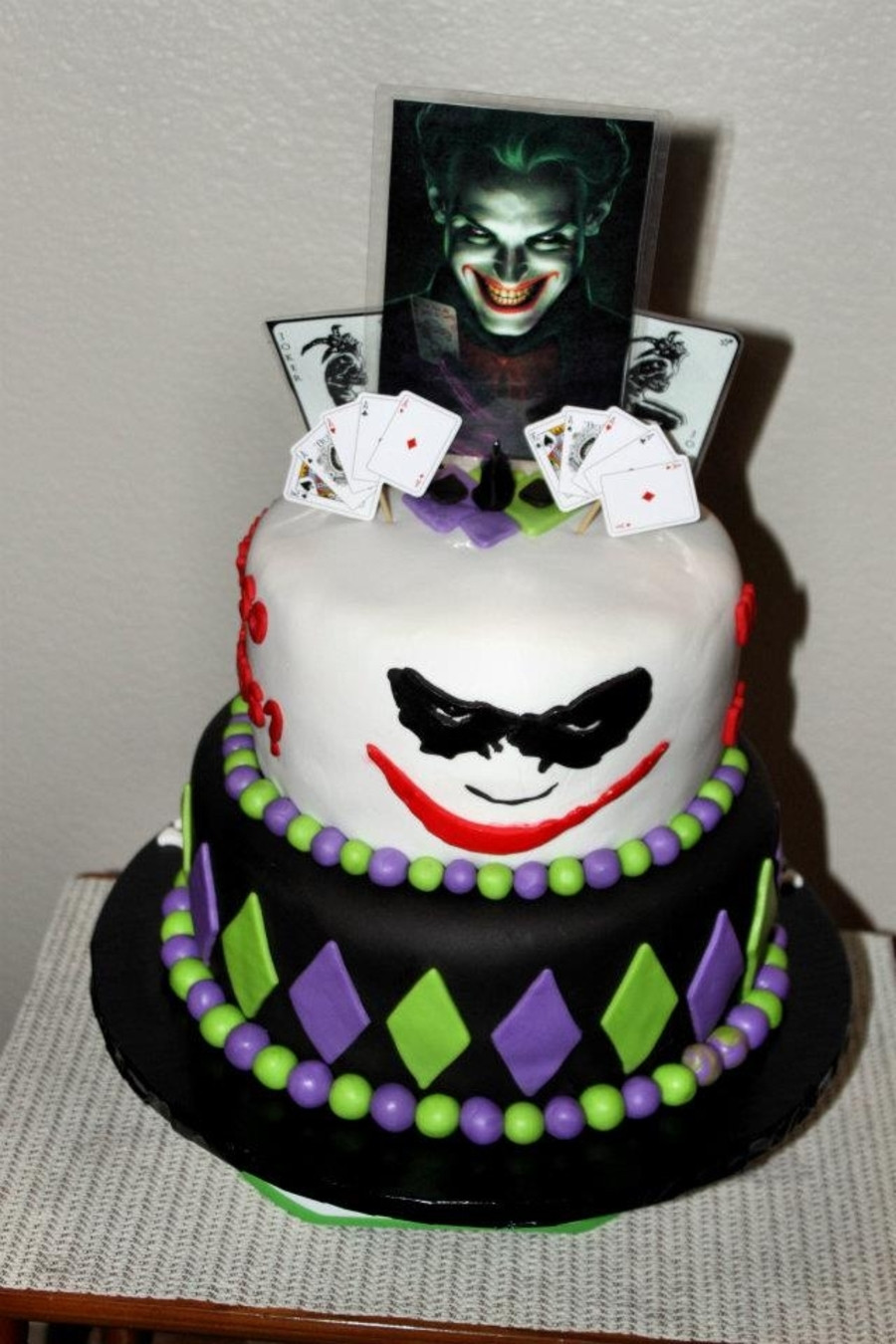 Photo Of Birthday Cake
 Joker Themed Birthday Cake CakeCentral