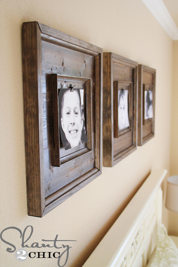 Photo On Wood DIY
 DIY Wall Art $15 Wooden Frames Shanty 2 Chic