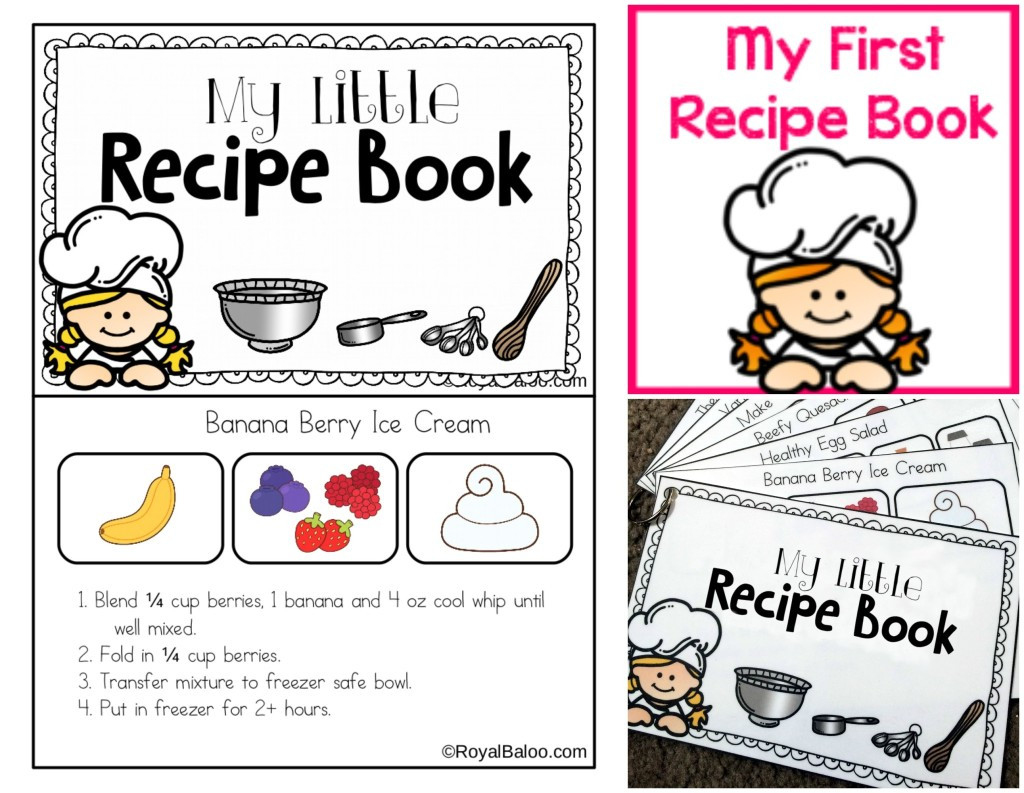 Picture Recipes For Kids
 My First Recipe Book Printable for Charity Royal Baloo