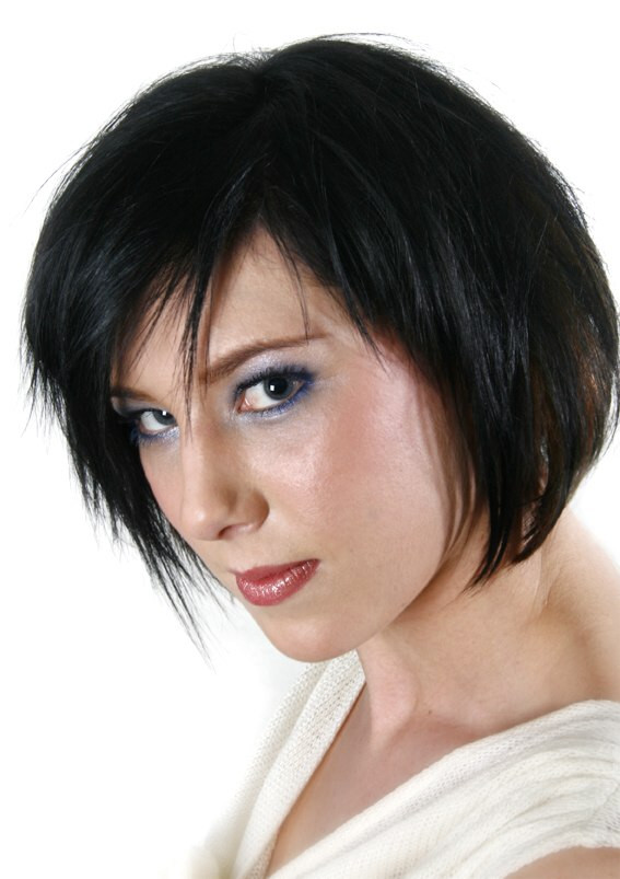 Pictures Of Bob Haircuts For Black Hair
 Short layered bob haircut with jagged edges for black hair