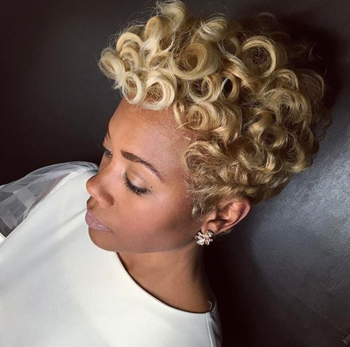 Pin Curl Hairstyles For Black Hair
 Lovely blonde pin curls by khimandi Black Hair Information
