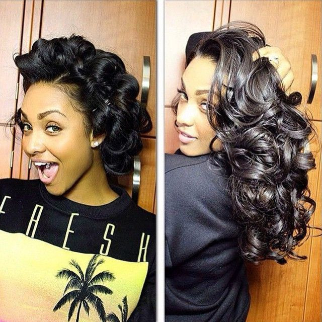 Pin Curl Hairstyles For Black Hair
 Pin curls create beautiful curls Have you tried this