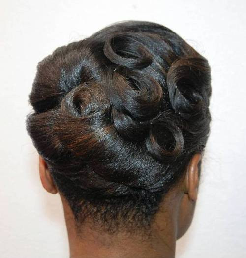 Pin Curl Hairstyles For Black Hair
 50 Updo Hairstyles for Black Women Ranging from Elegant to