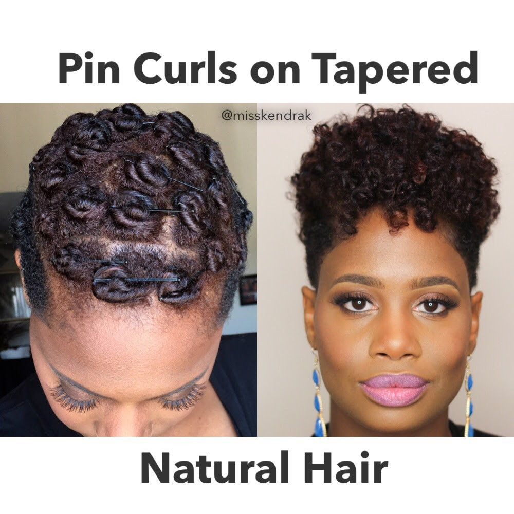 Pin Curl Hairstyles For Black Hair
 How To Pin Curls on Tapered TWA [Video] Black Hair