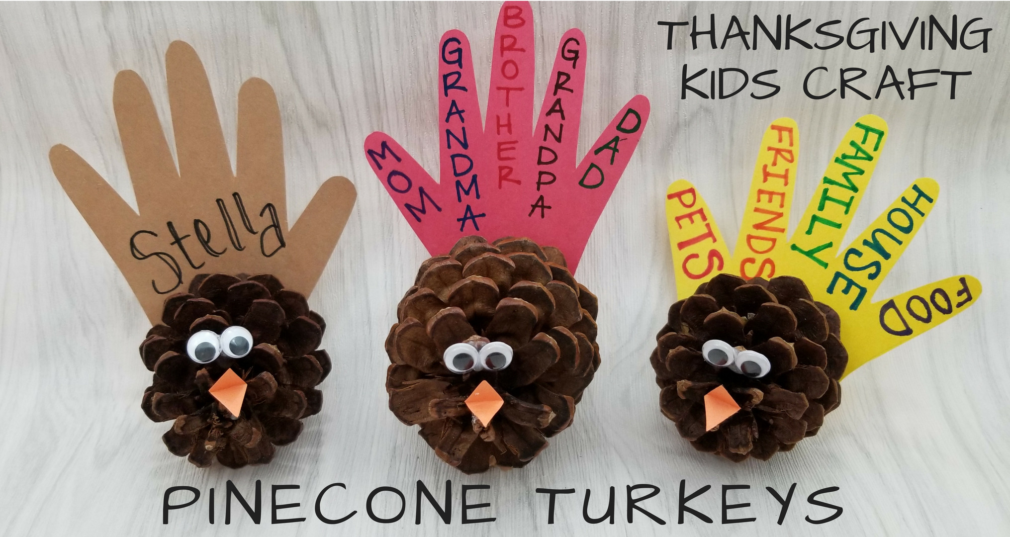 Pinecone Turkey Craft Kids
 Tag "crafts"